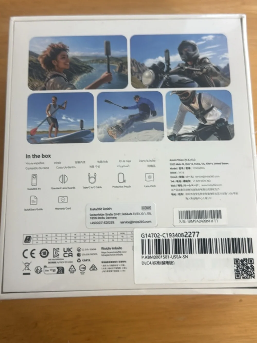 Insta360 Camera Box — White with Blue Accent Photos